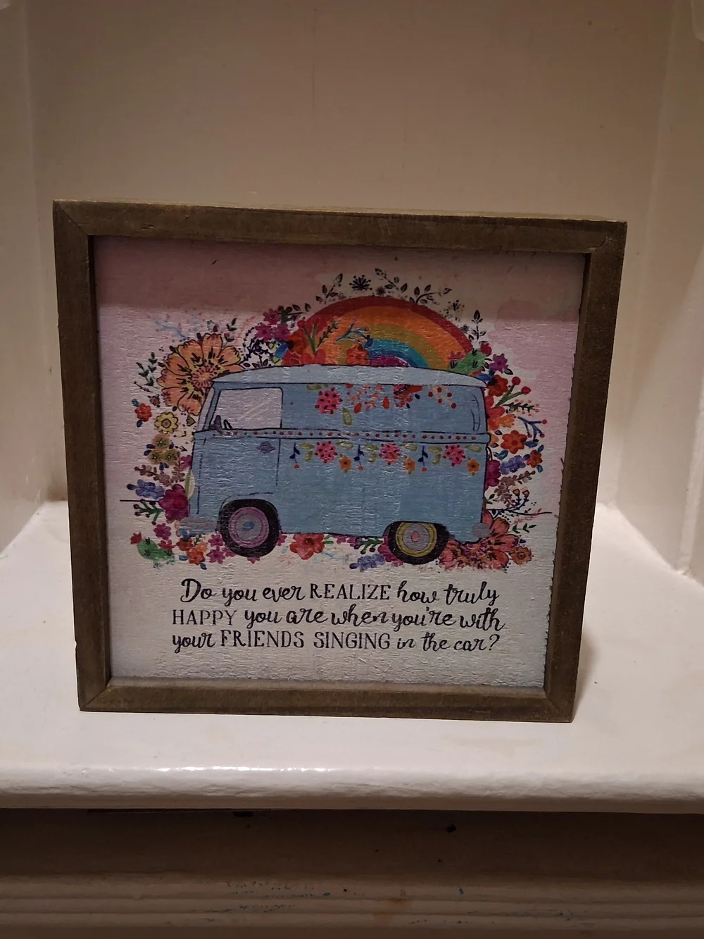 Natural Life Wooden Boho Block Sign